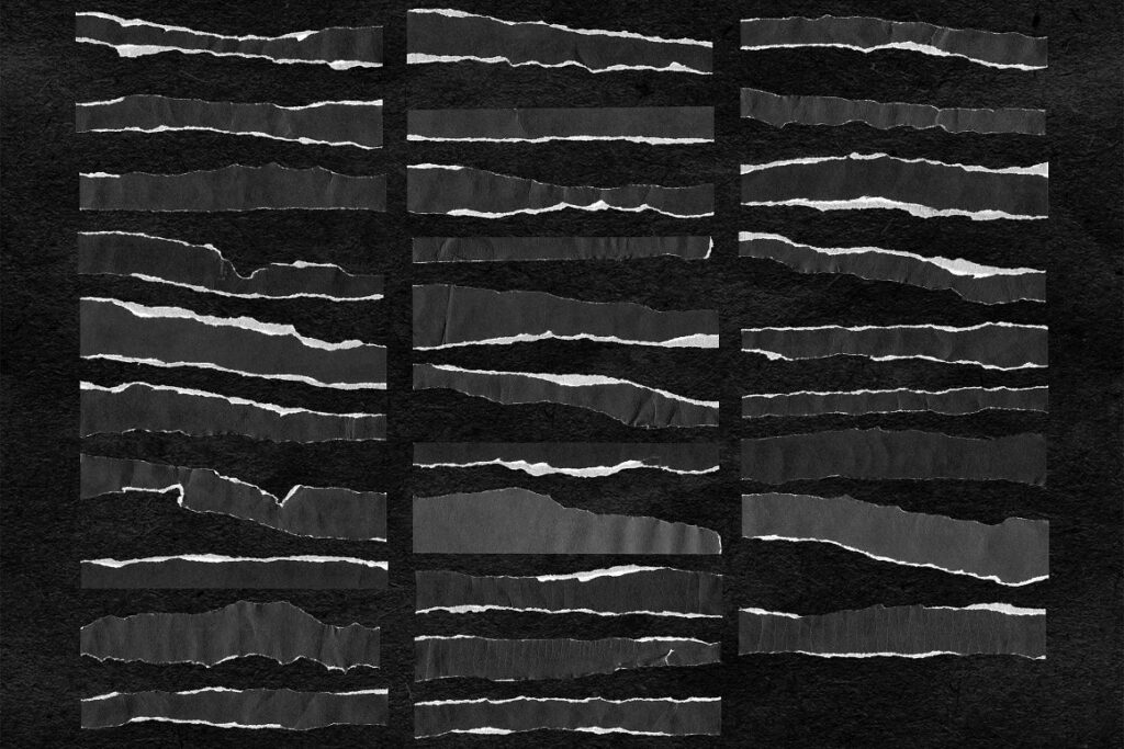 Ripped Paper Lines & Circles – MasterBundles