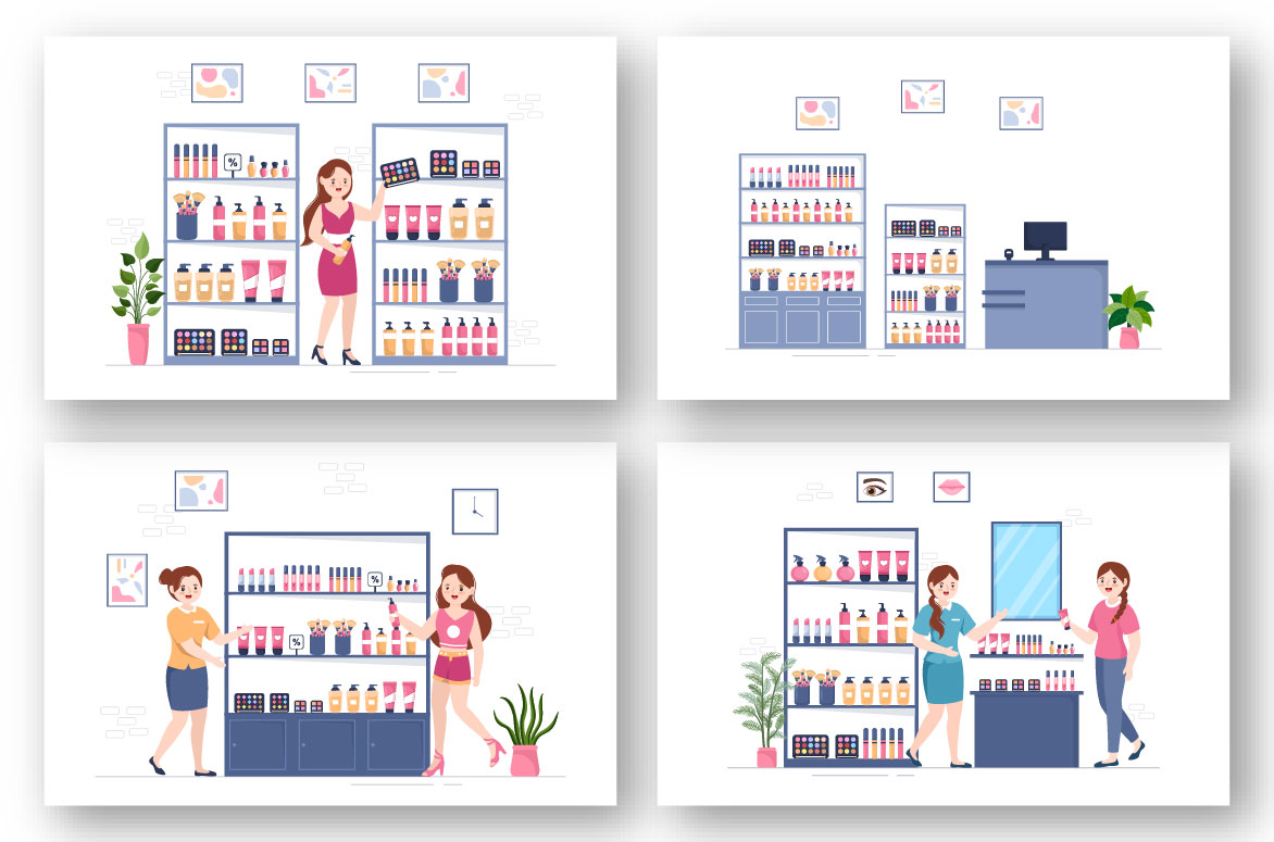 Cosmetics Shop Graphics Design preview image.