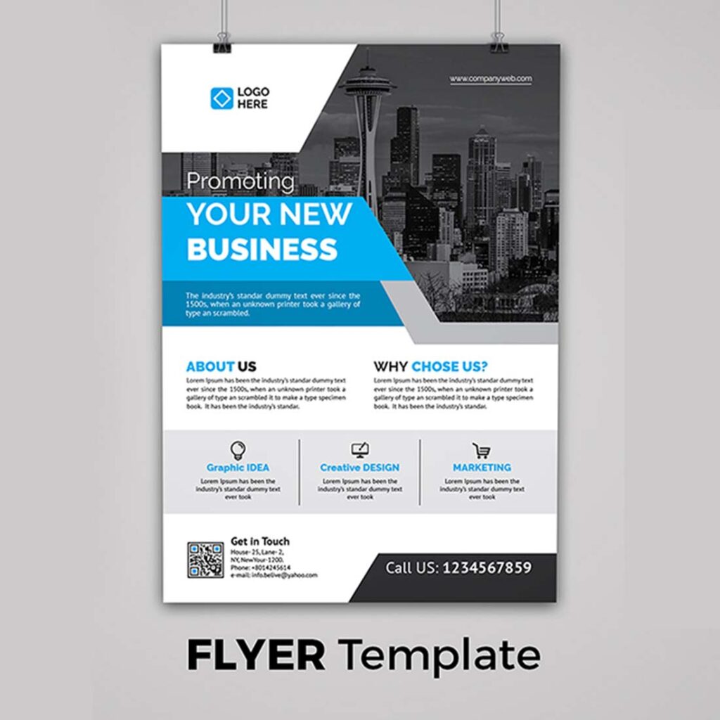 Corporate Business Flyer Template 4 Color Variation - MasterBundles