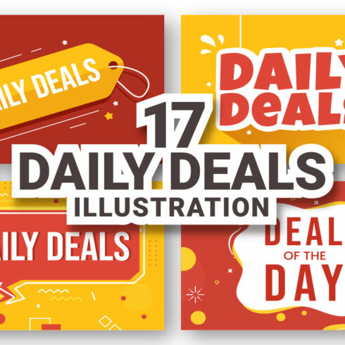 17 Daily Deals of The Day Illustration | MasterBundles