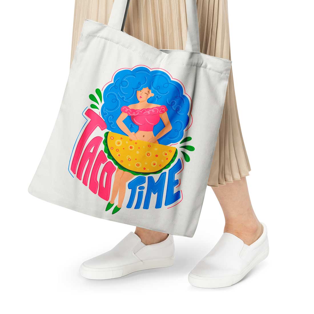 Taco Time PNG Sublimation Bag Design cover image.