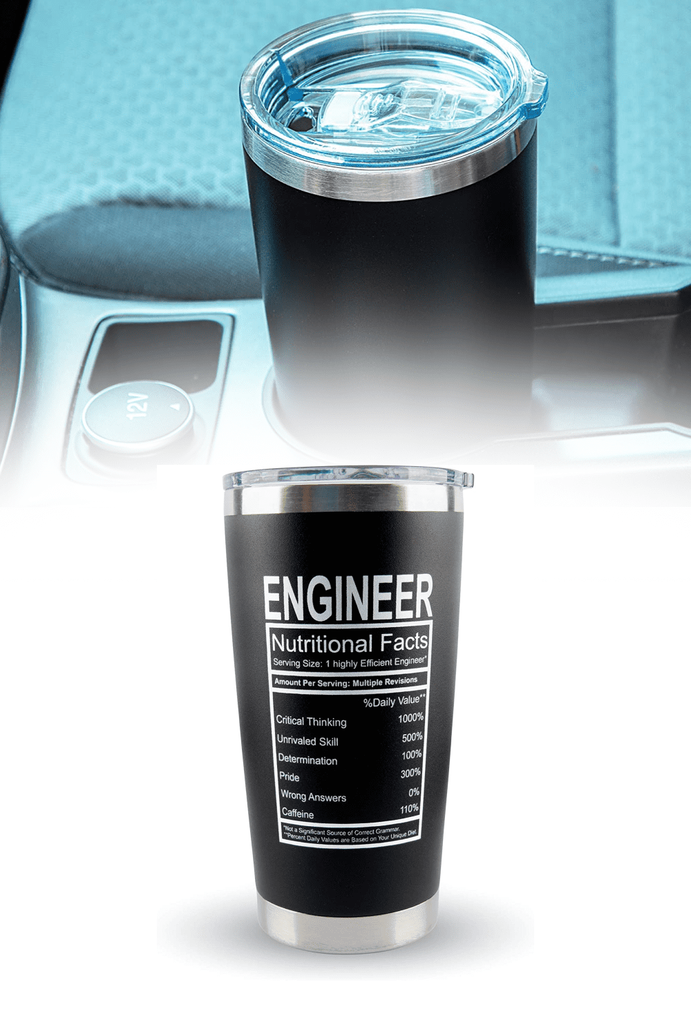 Large Travel Coffee Tumbler Mug 20oz.