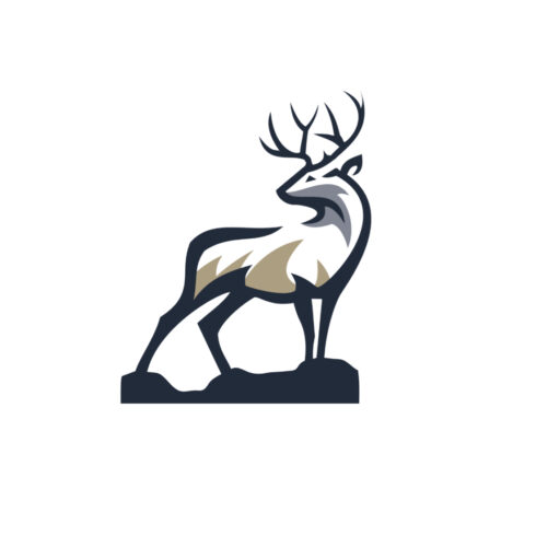Mule Deer Vector Logo Badge Graphic by shikatso · Creative Fabrica