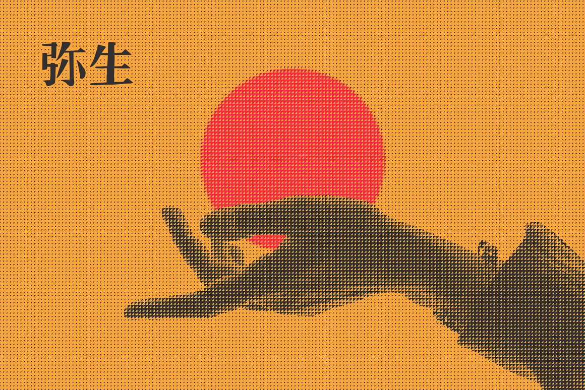 Picture on a Japanese theme in Photoshop effect.