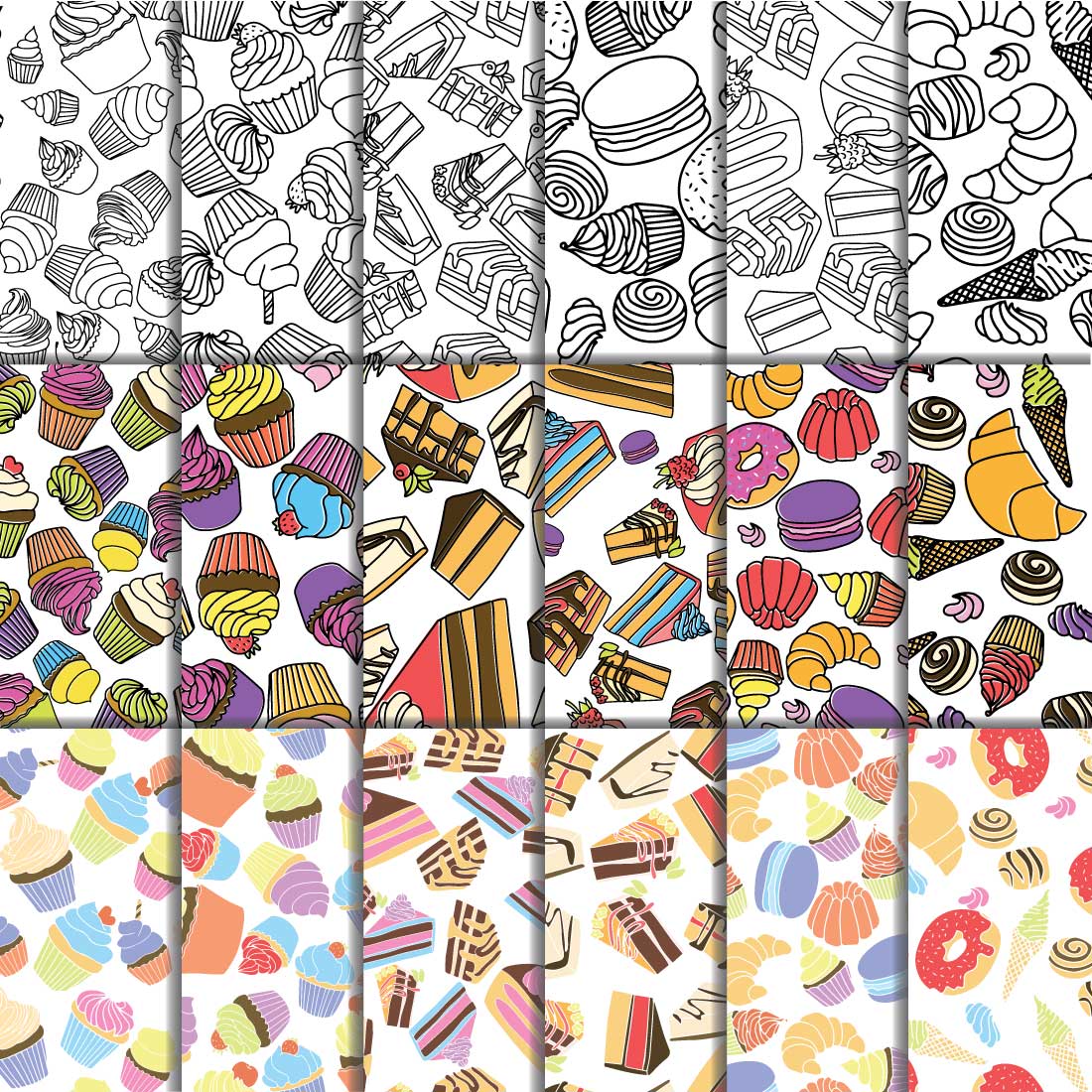 Collection of enchanting images of patterns of sweets