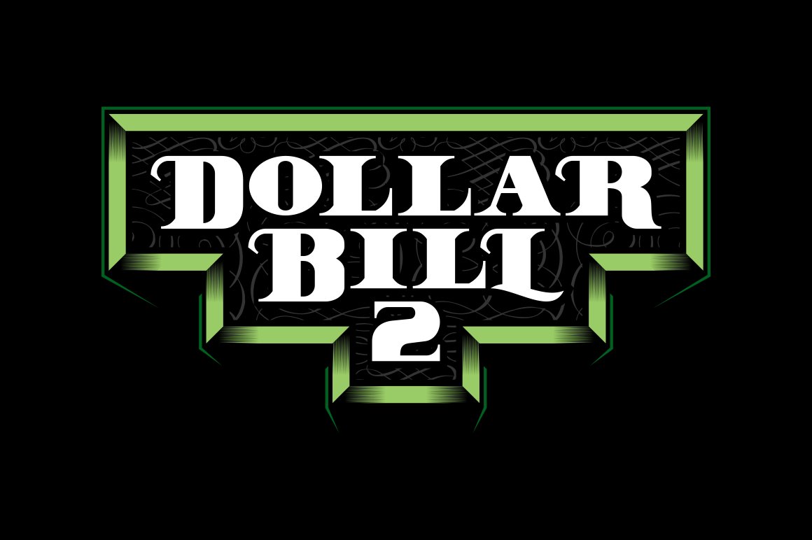 Adorable cover for Dollar Bill font.