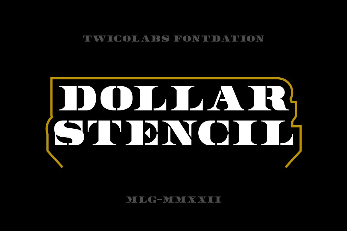 An image with text showing the elegant Dollar Bill font.