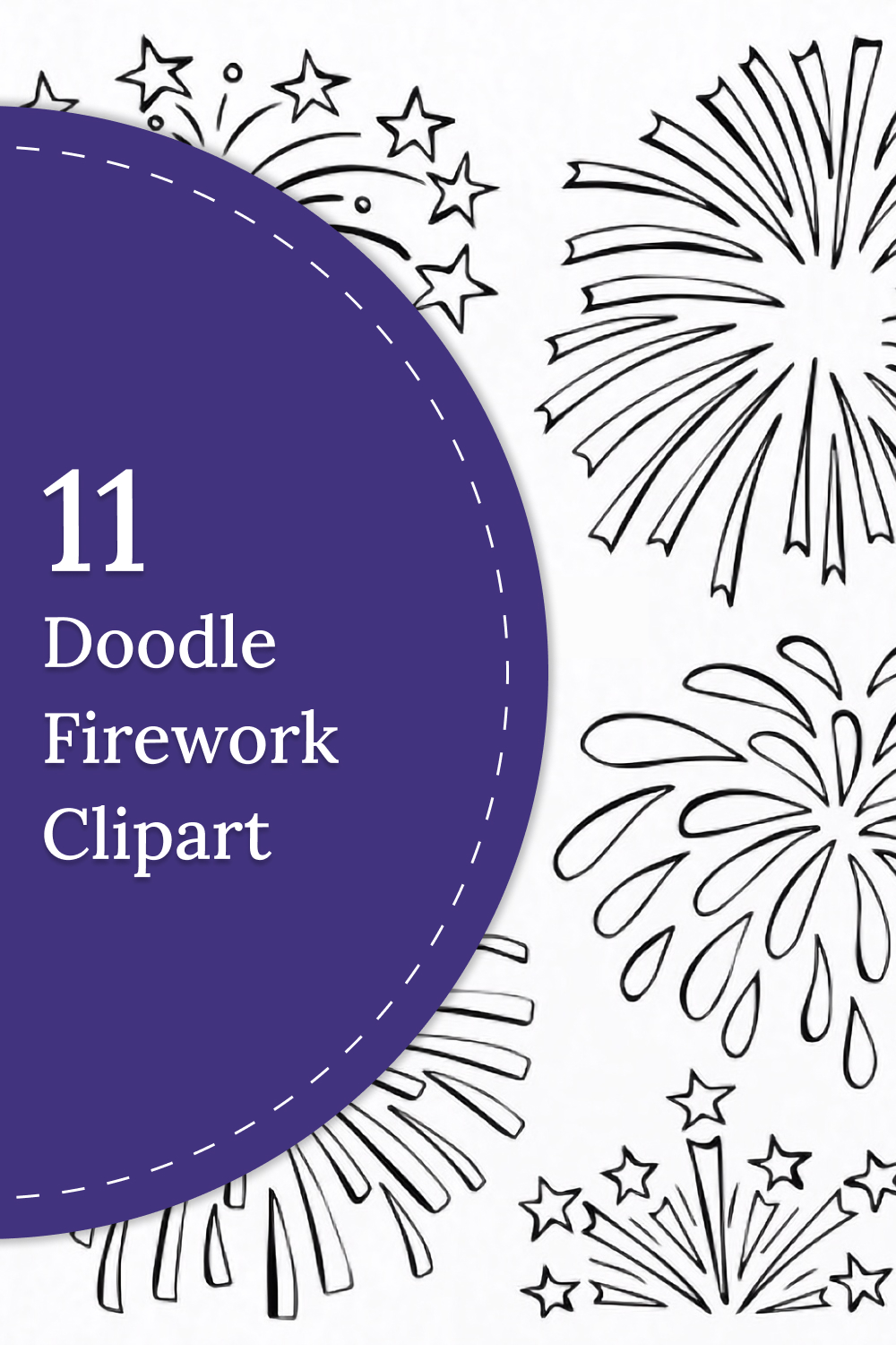 Doodle Firework Clipart - Pinterest.