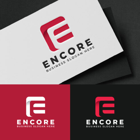 E Letter Monogram Logo Design Template main cover.
