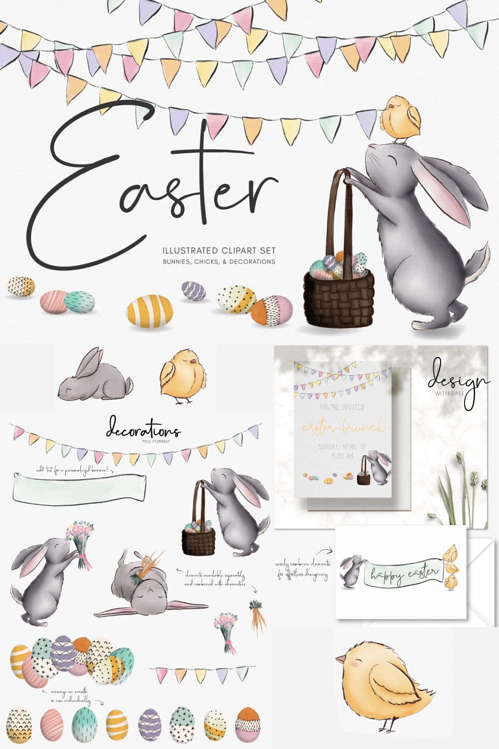 Easter Characters | Sweet Spring - pinterest image preview.