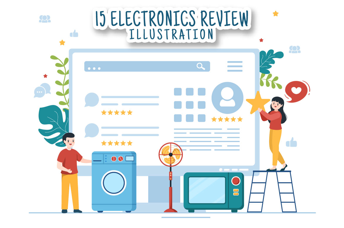 High quality electronics illustrations.