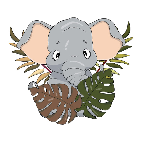 Baby Elephant Character preview image.