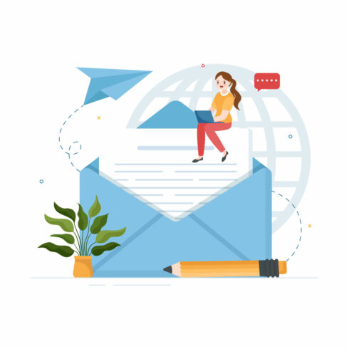 14 Email Marketing Service Illustration main cover.