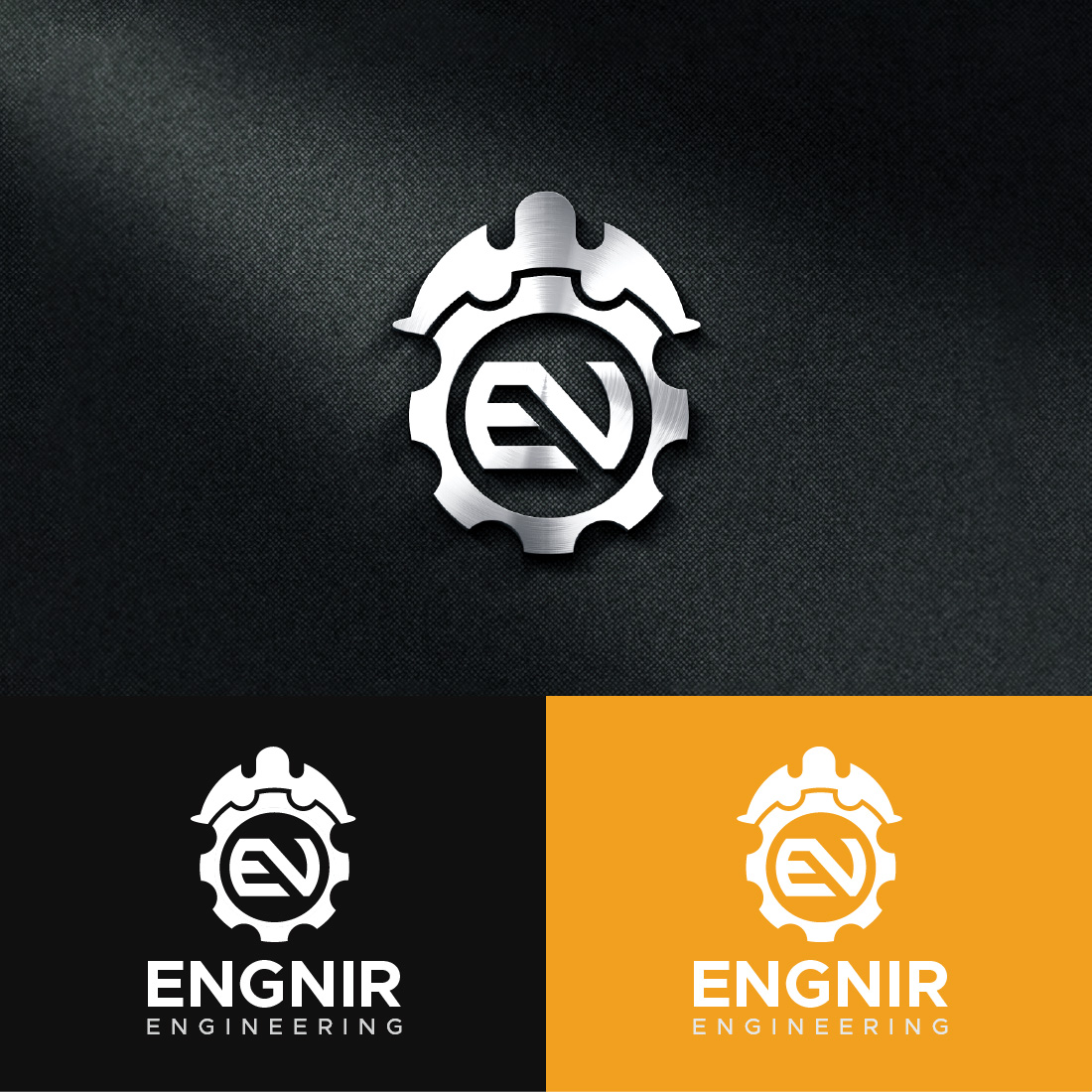 Engineering Letter EN Logo Design Template cover image.