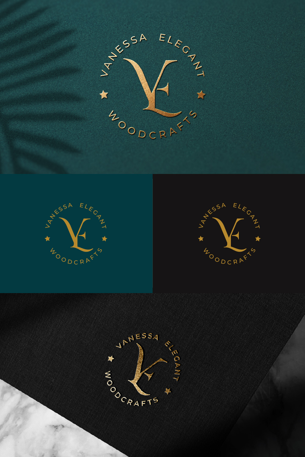 Luxury Letter EV Mark Logo Design Template pinterest image.