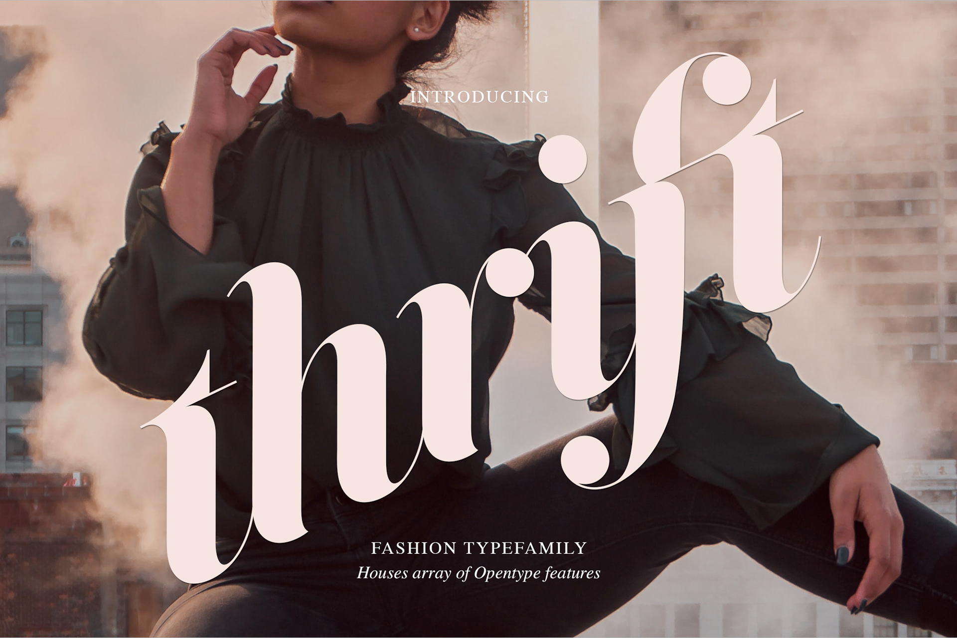 Warm and stylish font for the fashionable ad.