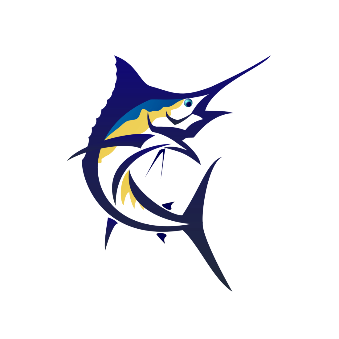 Marlin Fish Logo Design - MasterBundles