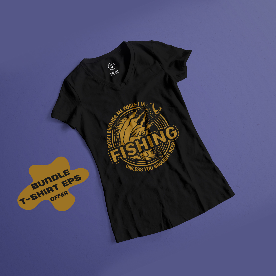 5 Fishing T-Shirt Design Bundle-EPS cover image.