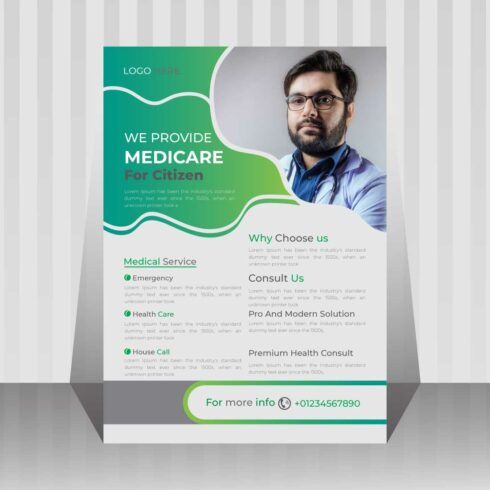 Image of a medical flyer with an amazing design