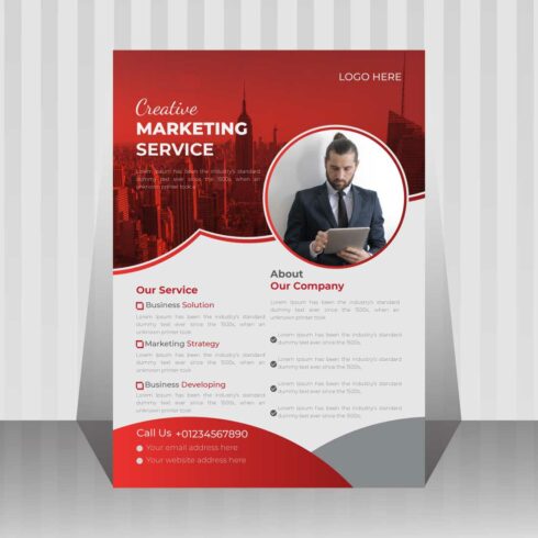 Image of a corporate business flyer with a beautiful design
