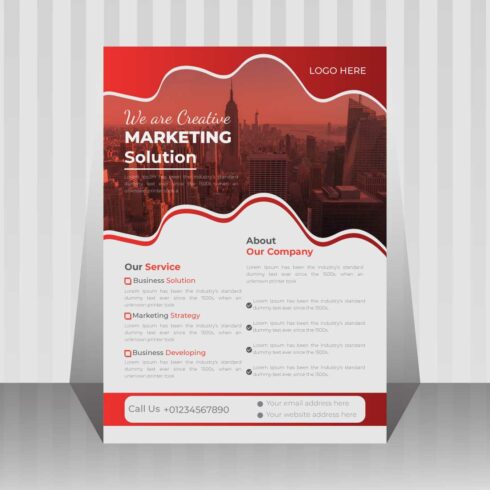 Digital Marketing Agency and Corporate Business Flyer Template Design main cover.