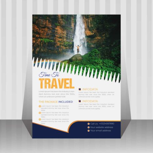 Travel Flyer Design Template main cover.