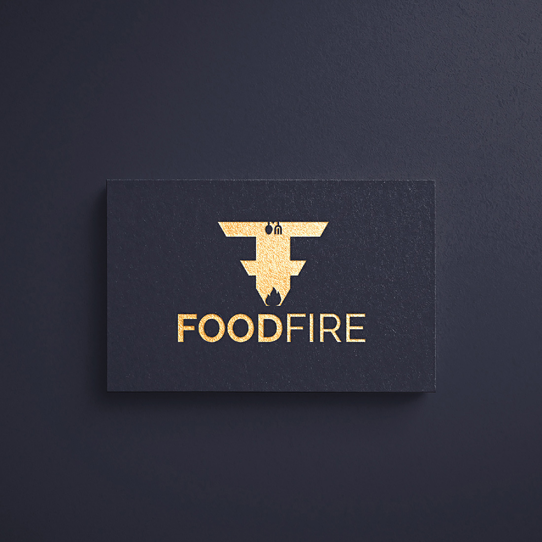 Food Fire Minimal Logo Design cover image.