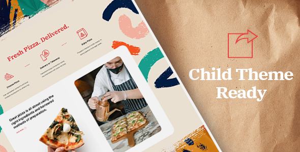 Image page of a beautiful food delivery restaurant WordPress template.