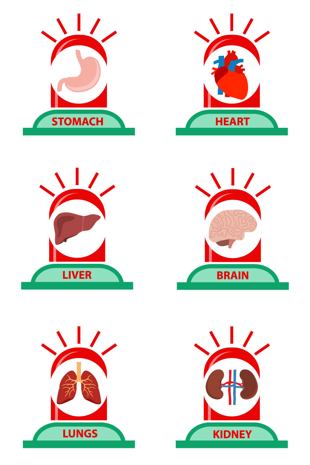 Medical Emergency Icons Design pinterest image.