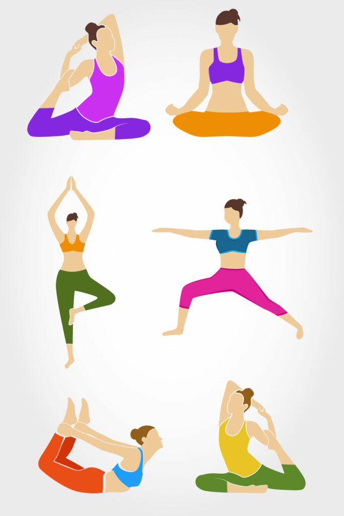 Yoga Poses vector bundle - MasterBundles