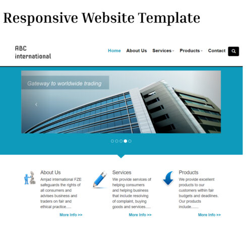 Responsive Website Template Made in Bootstrap main cover.
