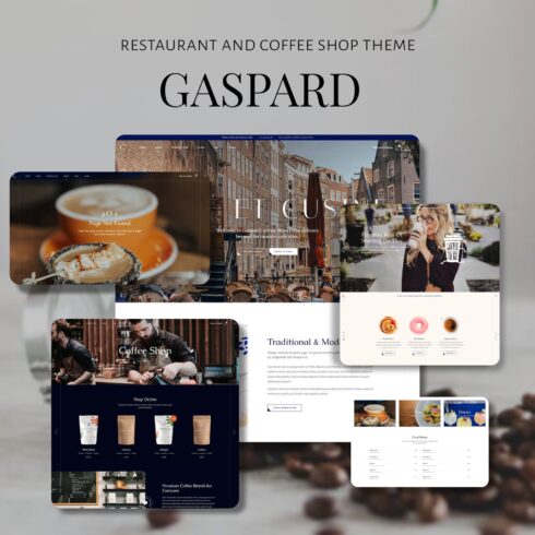 A pack of charming restaurant theme WordPress pages.