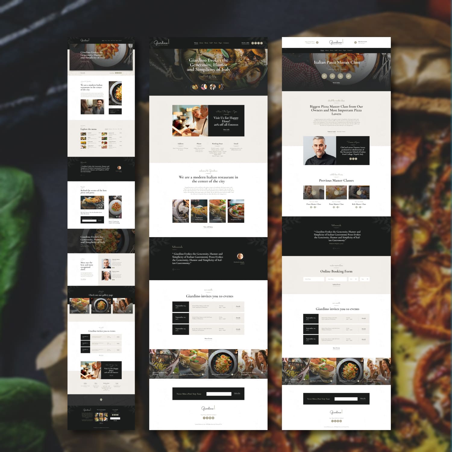 Giardino | An Italian Restaurant & Cafe WordPress Theme cover.