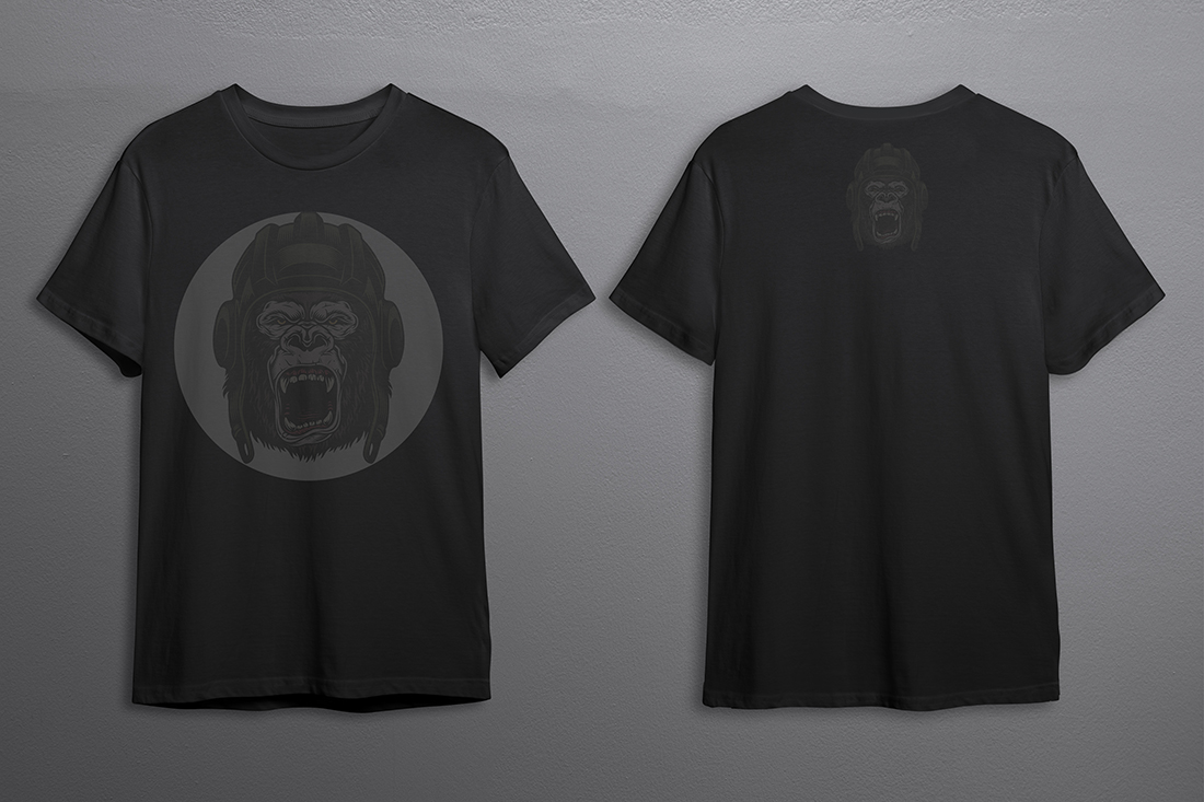 Gorilla T-Shirts Vintage Design preview image.