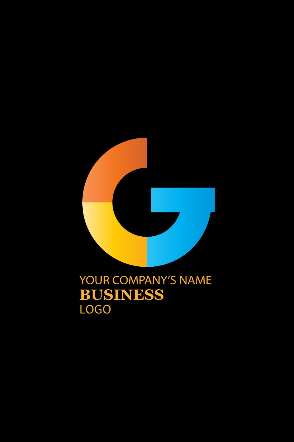 Image of a logo in the shape of the letter G with a colorful design
