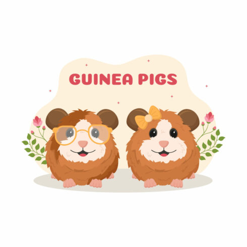 10 Guinea Pig Pets Illustration.