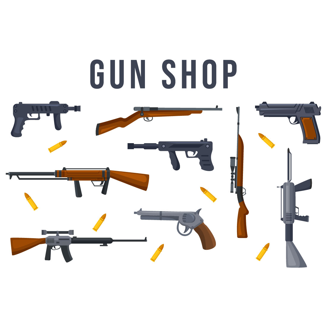 Hunting or Gun Shop Graphics Design cover image.