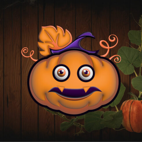 Halloween Logo Design – Pumpkin Halloween Logo main cover.