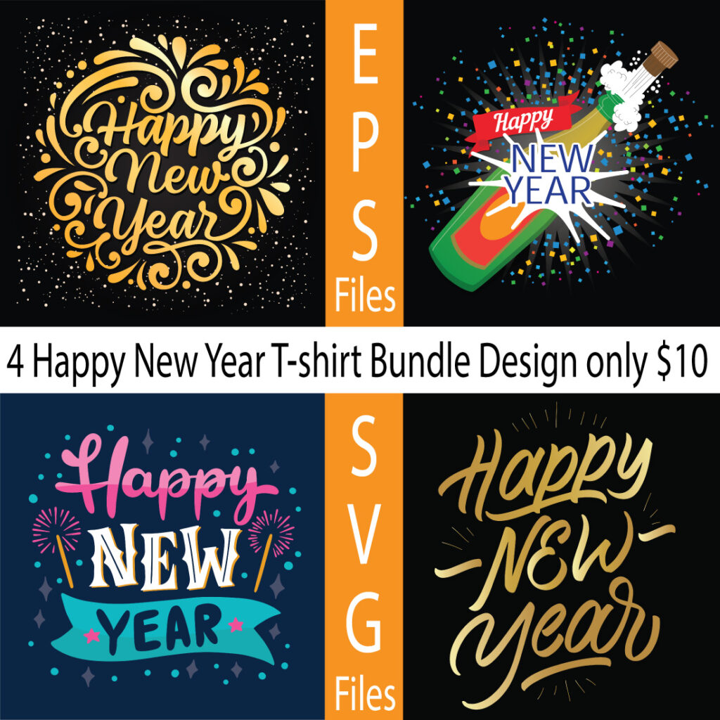 Happy New year 2023 T-shirt Design - MasterBundles