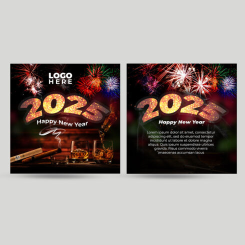 New Year Flyer Design cover image.
