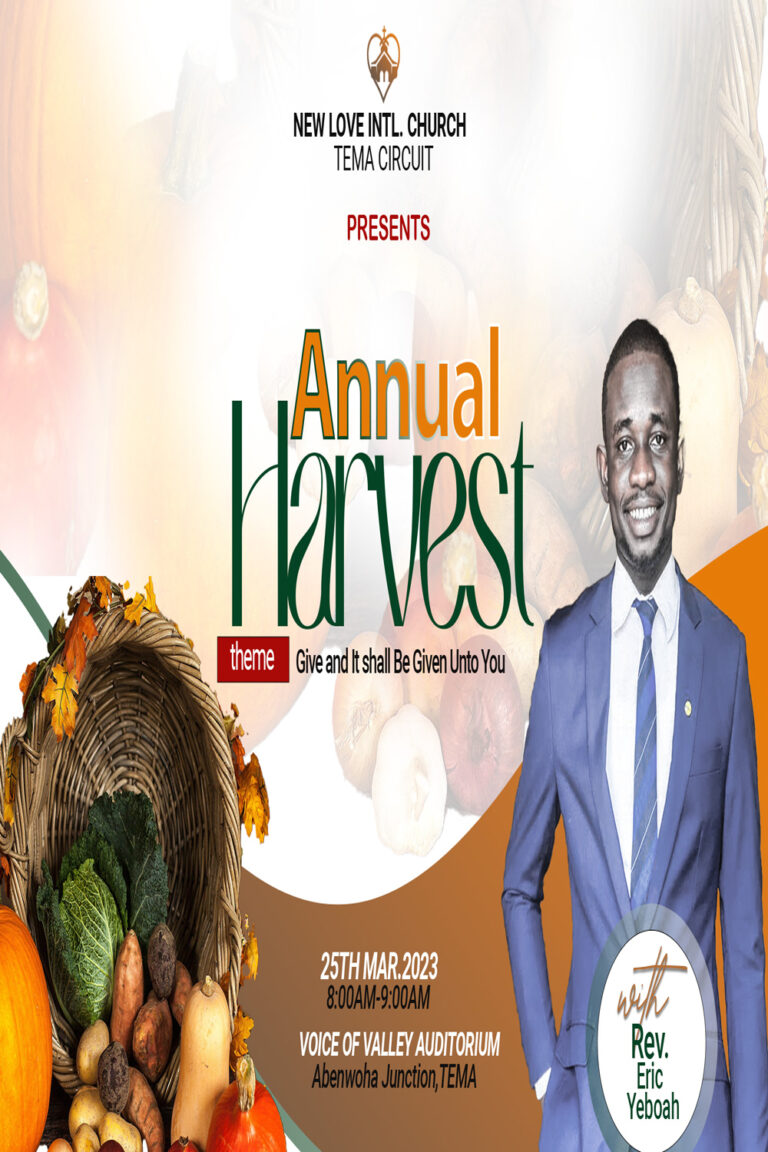 Annual Harvest Church Flyer Design - MasterBundles