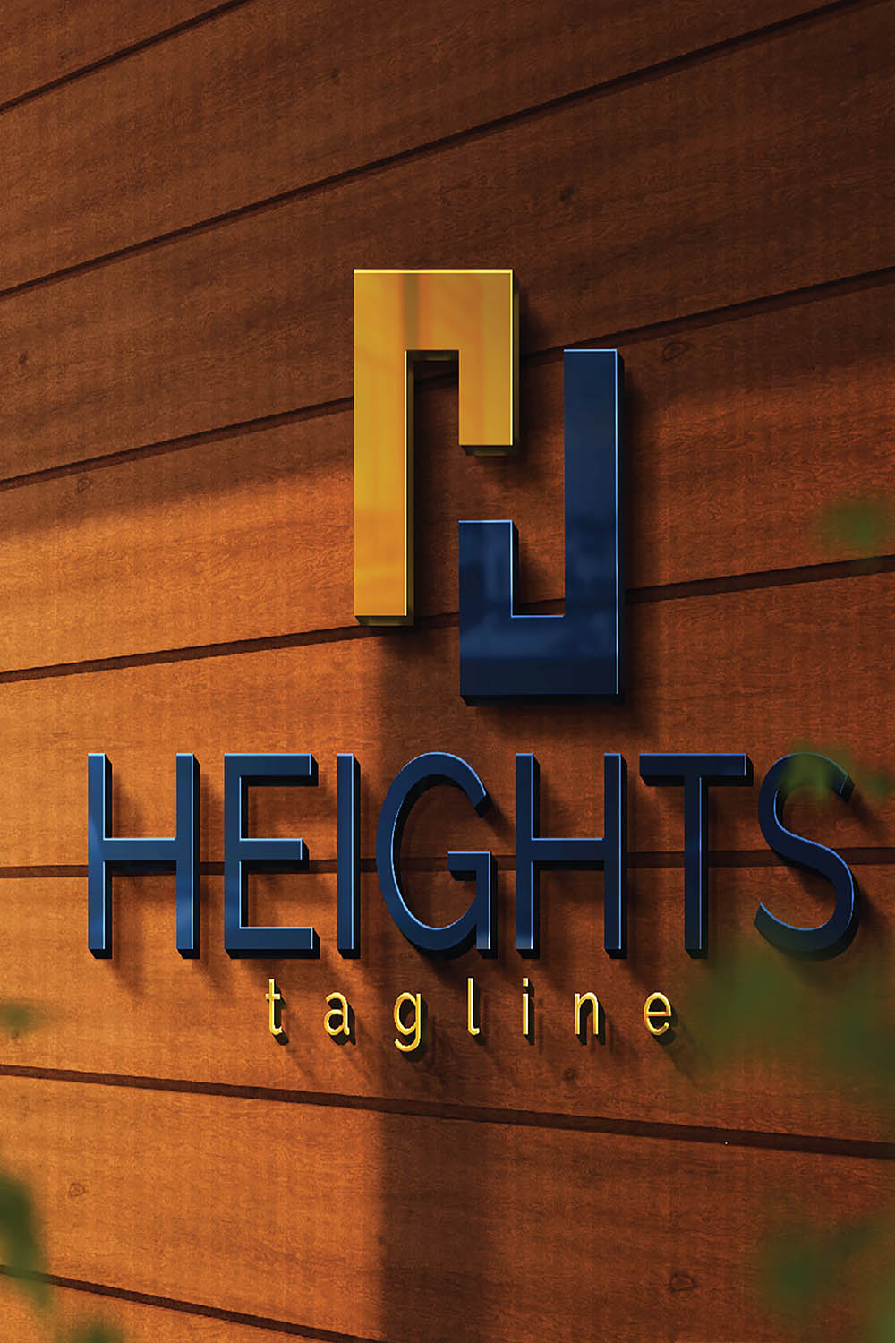 Modern Heights Business Logo Design pinterest image.