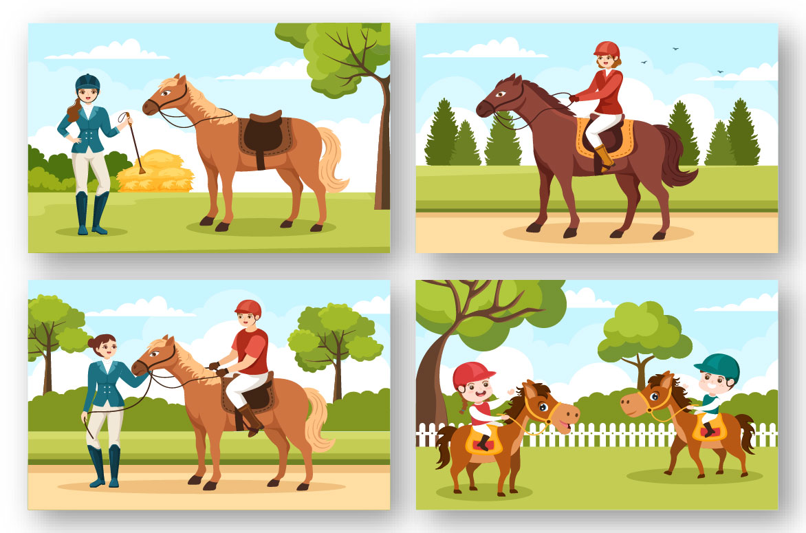 Horse Trainer Graphics Design preview image.