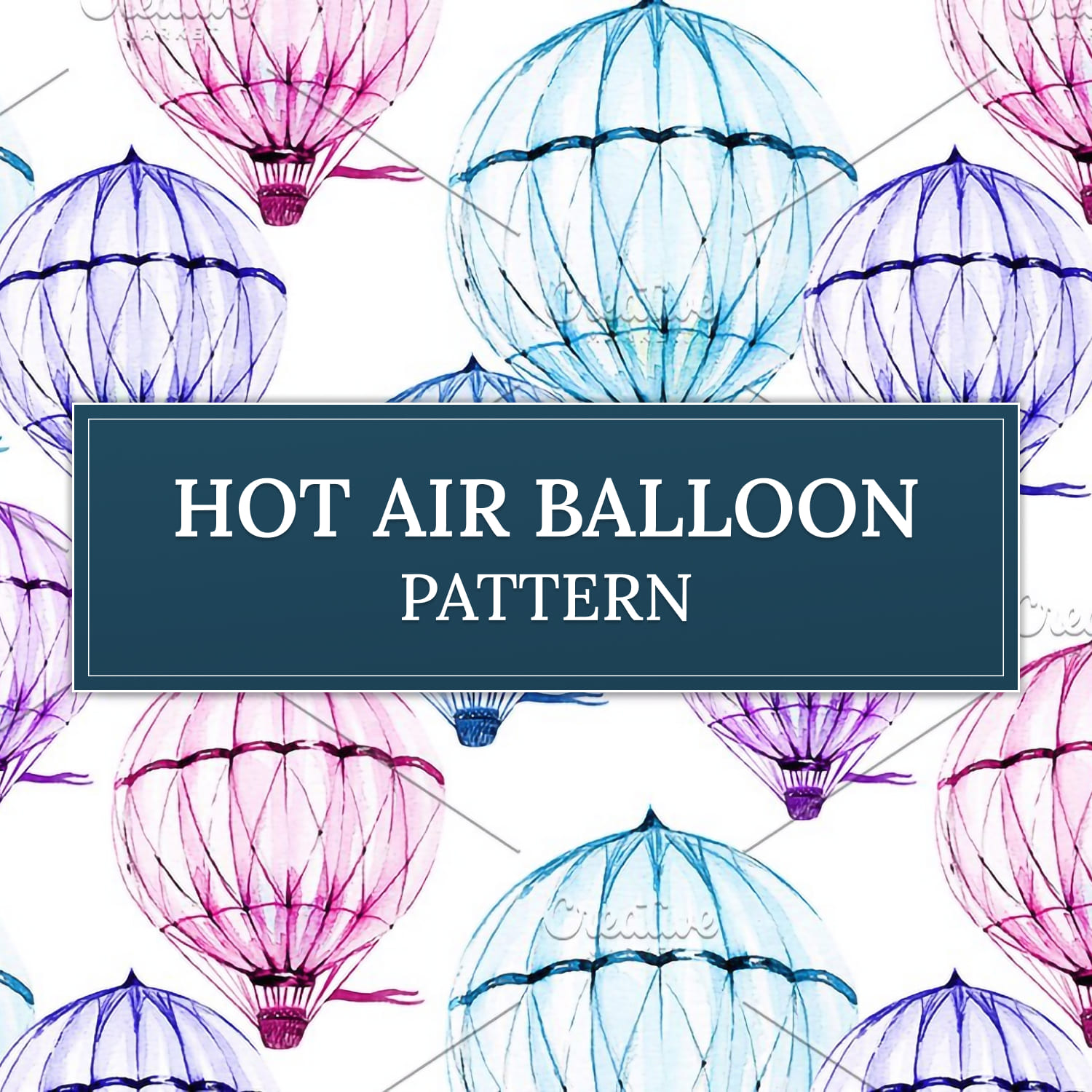 Hot air balloon pattern.