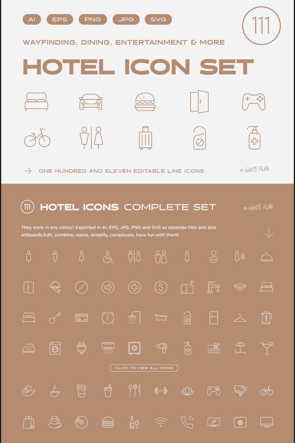 Hotel Icon Set - 111 Line Icons - Pinterest.