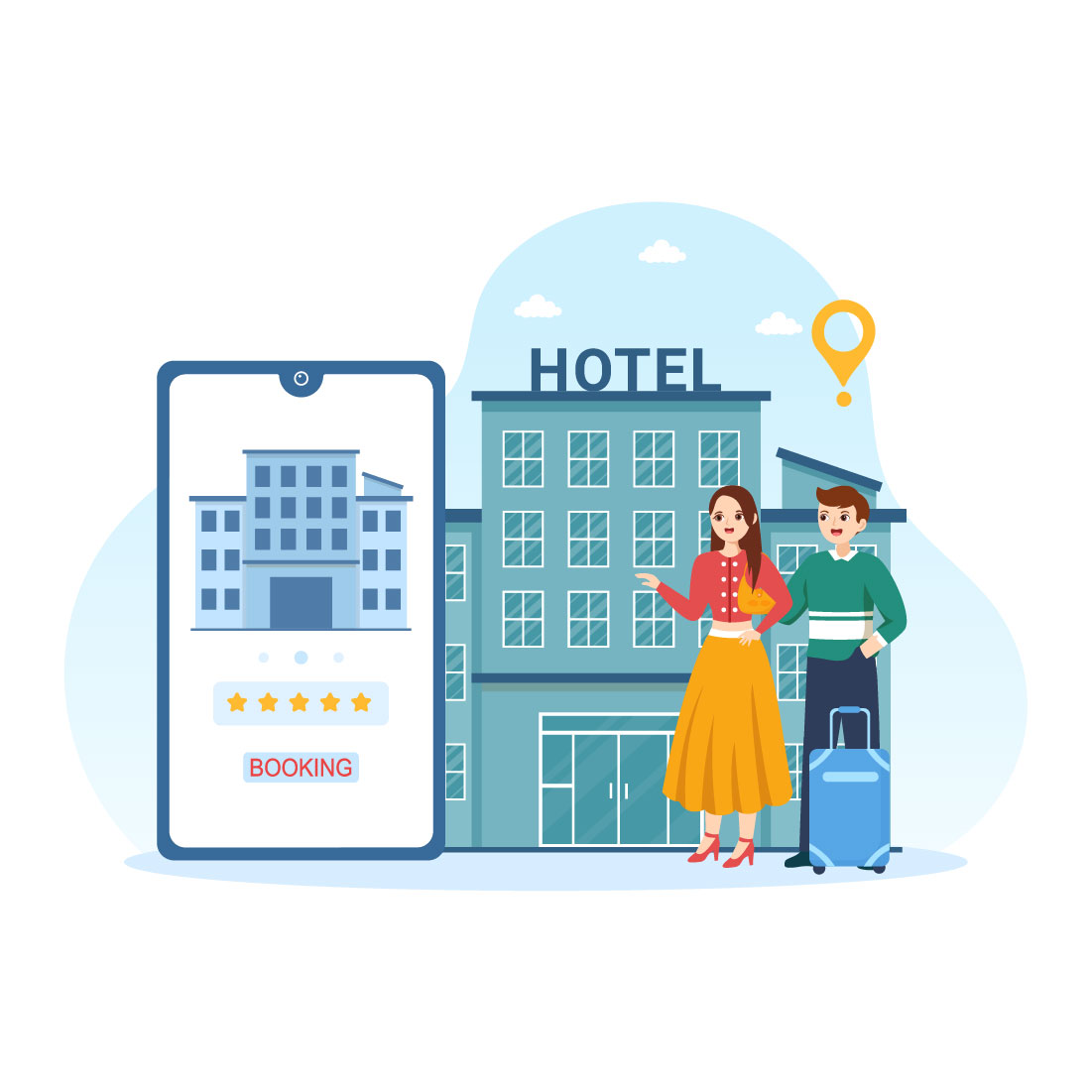 13 Hotel Review Illustration cover image.