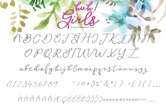General view of Huh! Girls Font.