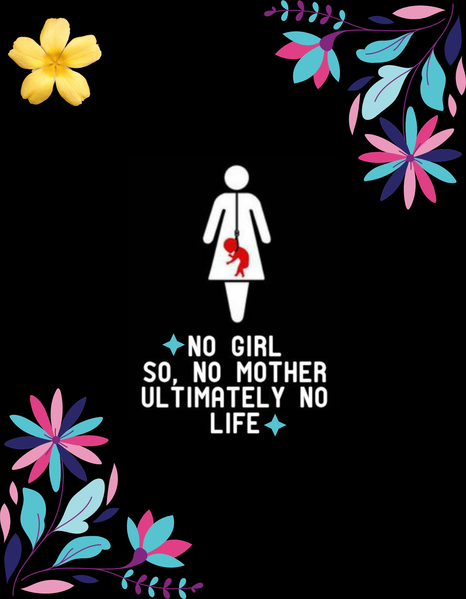 T-shirt No Girl No Life Design cover image.