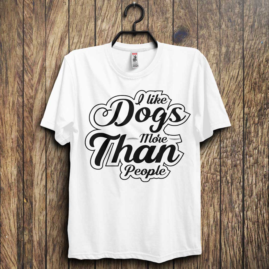 I Like Dogs More than People Dog T-shirt , T-shirt Dog cover image.