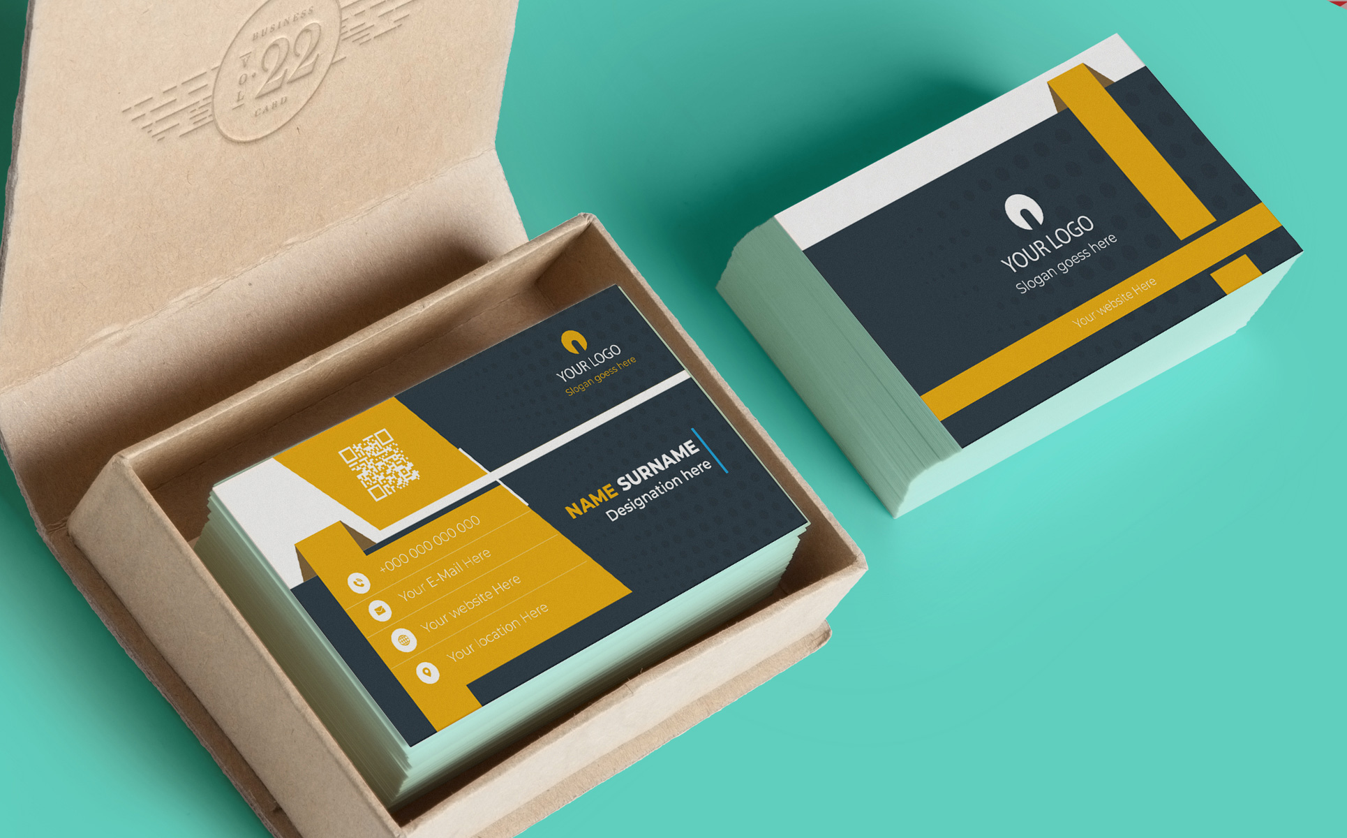 Business Card Stylish Design Bundle preview image.